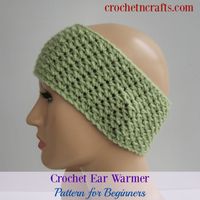 Free Crochet Ear Warmer Pattern for Beginners. The ear warmer crochet pattern is easy to adjust in size from baby to adult, and can also work as a headband.