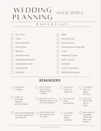 Are you planning a wedding but its stressing you out? Try this simple wedding planner.