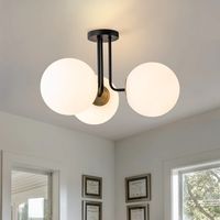 Mercer41 3-Light 22 Modern Sputnik Globe Semi Flush Mount & Reviews | Wayfair