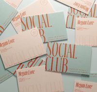 Modern branding and business card design for social media