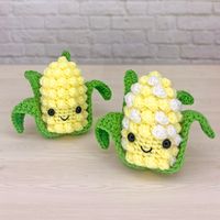 Crochet Corn | Free Crochet Pattern - Virkadia