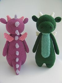 Ravelry: Tall Dragon Crochet Amigurumi Pattern pattern by J.A. Poolvos