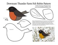 robin-pattern-pic- lots of great patterns for making felt birds