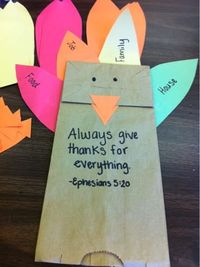 Bible Thanksgiving Turkey Craft