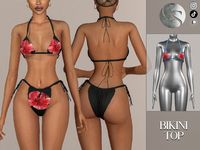 Summer set that includes bikini top and bottoms -Part of a set -New mesh -Compatible with the base game -HQ -All LODs (I recommend using it on very high settings) -Total 7 Swatches NOTE You can find the other item on my page today