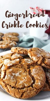 GINGERBREAD CRINKLE COOKIES