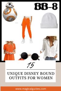 Shop this look and your other favorite Unique and Modern Disney Bound Outfits. Fun and Funky Disney Bound Outfits BB8 from Star Wars. Perfect for your next Walt Disney World trip!