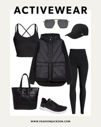 athleisure outfit, new years fitness outfit, new year resolution, fitness outfit, chic fitness look, all black fitness look, all black athleisure look