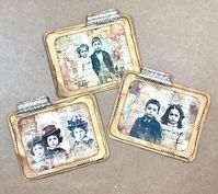 This is a set of 3 vintage style journal cards. They measure 3 3/4" x 4 3/4".