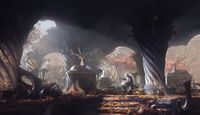 ArtStation - Húrin finds the Nauglamír, in the ruins of Nargothrond, Pete Amachree