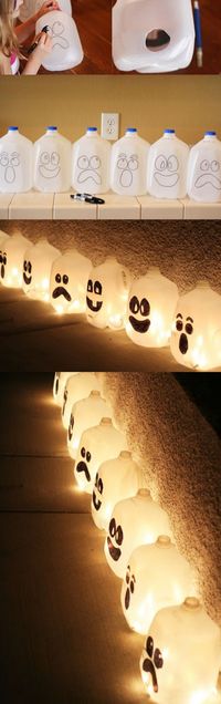 Fun Halloween Spirit Jugs | Easiest and most inexpensive Halloween decorations to make