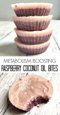 Metabolism Boosting Raspberry Coconut Oil Bites aka. Coconut Raspberry Fat Bombs- these sweet treats are naturally sweetened with raw honey and flavored with freeze dried raspberries- a healthy dessert that improves gut function and boosts energy too! Perfect for Valentine's Day #keto, #fatbombs #valentinesday #healthyrecipes