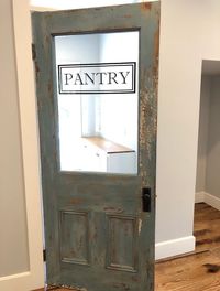 Pantry Door Decal, Vinyl Sticker for Glass Pantry Door Organization, Farmhouse Kitchen Decor Different Sizes Available Please specify color when ordering. Available colors: See Color Chart If you would like a different color, other than what is listed, just tell me your color choice in the message