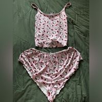 Hello Kitty Cami & Shorts Pj Set Never Worn / Good Condition / No Visible Rips Or Stains Saving Up Money To Move, Anything Helps :)