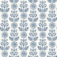 Brewster Fresh Start Kitchen and Bath 56.4-sq ft Navy Non-woven Floral Prepasted Water Activated Paste Wallpaper in the Wallpaper department at Lowes.com