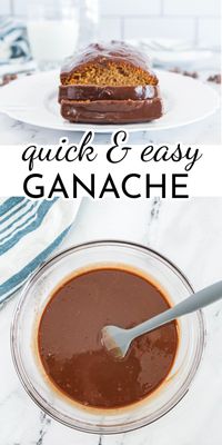 Two delicious ingredients and 5 minutes are all you need to take dessert to the next level with this easy chocolate ganache! via @nmburk