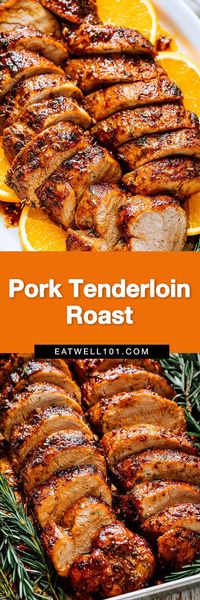 Roasted Pork Tenderloin Recipe - #pork #tenderloin #recipe #eatwell101 - This roasted pork tenderloin is rich with holiday flavor - Incredibly tender, juicy and delicious! - #recipe by #eatwell101®