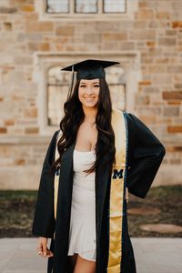 UofM graduate, college senior photos, UMich campus pics, Michigan Photographer, cap and gown