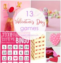 13 fun and easy Valentine's Day games! Love these fun Valentine's Day games for kids or adults alike!