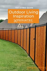 Be inspired with a fence from Perimtec! Make your backyard dreams come to life. Add the perfect amount of privacy and curb appeal to your property.