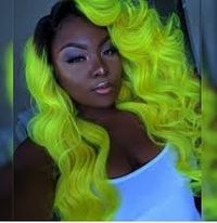 Image result for black girl+yellow wig