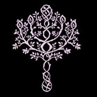 My idea of what St. Trina’s symbol might be. Since St. Trina and Miquella are the same person I imagine their symbol would be exactly like the Haligtree’s but purple. 