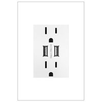 Legrand adorne White 15 A Decorator Tamper Resistant Pop-Out Residential Outlet ARPTR201GW2 | RONA