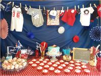 Fresh Baseball themed Baby Shower Decorations