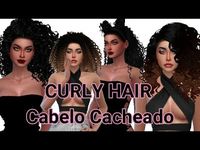 Cabelos cacheados e tranças /Curly Hair and Braids The Sims 4