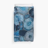 "Blue Agate Geode " Duvet Cover by ilovesbd | Redbubble