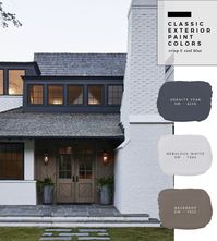 Classic Exterior Paint Color Combinations - roomfortuesday.com