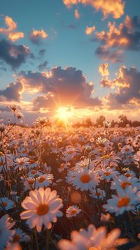 #sunrise  #wallpaper  #sunrisephotography #daisies #phonebackground