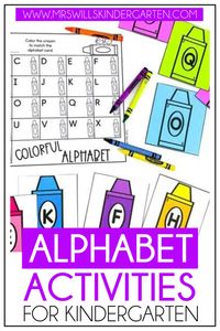 A variety of letter activities is such a great way to help students master letters and sounds. These engaging alphabet activities for kindergarten will help your students improve their letter identification and phonics skills. Click here to take a closer look at these kindergarten alphabet activities.