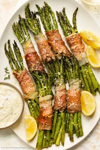 Roasted Prosciutto Wrapped Asparagus - No Spoon Necessary