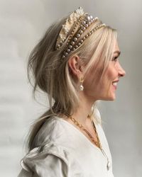 Triple Pearl Wrap Headband | LELET NY