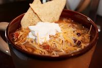 Crockpot Chicken Tortilla Soup. another pinner said: "Have made this recipe several times. Could not be easier to throw together in the crockpot, and is so good. I'll be making this for a long time."