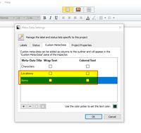 How to track characters and locations in every scene - Scrivener.