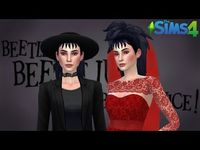 (5) The Sims 4 CAS: Lydia Deetz (Beetlejuice) - YouTube #sims4cc