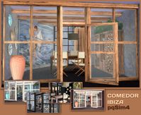 Sims 4. Comedor Ibiza.