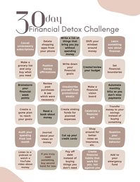 Challenge yourself with positive financial habits for 30 days. Practice healthy financial habits for a whole month and see what happens. Transform your money mindset with small practices such as journaling, budgeting, setting financial goals, creating financial boundaries, paying off debt, and building mindfulness and intentionality around your finances. Give yourself the power to succeed with money by investing the time to improve your money management and learn new ways to handle your money.