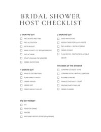 How to host the perfect bridal shower checklist #bridalshower #partyhosting #bridalshower #checklist #party #celebration #eventplanning #partyplanning