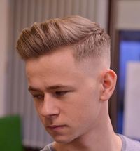 Teen's Side Part Fade