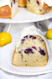 Lemon Blueberry Bundt Cake | Greens & Chocolate