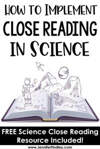 Close reading in science class? This post shares strategies and a free resource for implementing close reading in science instruction.