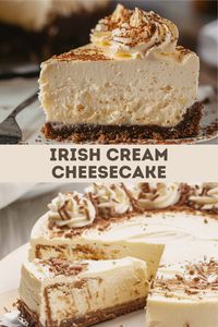 Experience the luxurious blend of smooth cheesecake and Irish cream liqueur. This indulgent dessert features a buttery graham cracker crust and a silky Baileys-infused filling. Perfect for special occasions or as an elegant dinner party finale.