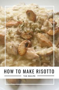 How to make risotto? Good news for you, it's easier than it looks! Click to get the recipe of a yummy, creamy and tasty mushroom and chicken risotto! I honestly prefer this one to the one of some restaurant! Give it a try! It's worth it!