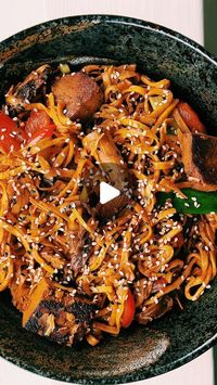 Sam Jones | No Meat Disco on Instagram: "ONE POT DISCO - BLACK BEAN NOODLES 🍜

AD / I’ve teamed up with the guys from @hexclad_europe to bring you this one pot dish that is full of warming autumnal flavours and fresh seasonal veggies picked up from my local farm shop!

HexClad is revolutionizing the cookware space, combining beauty and functionality. Providing pots and pans that combine both the functionality of non stick & searing power, due to their hybrid technology. They’re light weight, metal utensil safe and are so fun to work with in the kitchen. They also have a range of knives and other kitchen accessories which are also so high in quality.

Ingredients
Half block firm tofu
1 punnet oyster mushrooms
For the tofu & mushrooms marinade:
1 tbsp light soy sauce
1/2 tbsp dark soy sauce