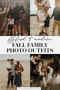 Looking for modern outfit inspiration for fall family photos (indoor or outdoor)? Check out 18+ beautiful fall family pictures outfits with color scheme ideas for your photoshoot! Choose from black, olive green, mustard, navy, burgundy, maroon, and more fall colors…or stick with neutrals! Plus, get outfit ideas for the whole family, even if you are taking photos with baby, with toddler, or with bigger kids!