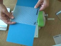 How to emboss paper that is larger than your embossing folder (using rubber pad to prevent folder "edge" lines).