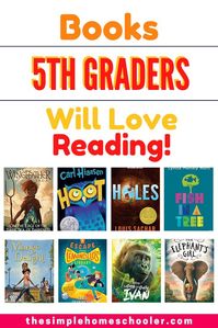 Looking for the perfect book for your fifth grader? This book list is busting with the most popular (and appropriate!) books for 5th grade kids today! Fantasy novels, adventure, survival, friendships, classics, new books - you\'ll find it all!